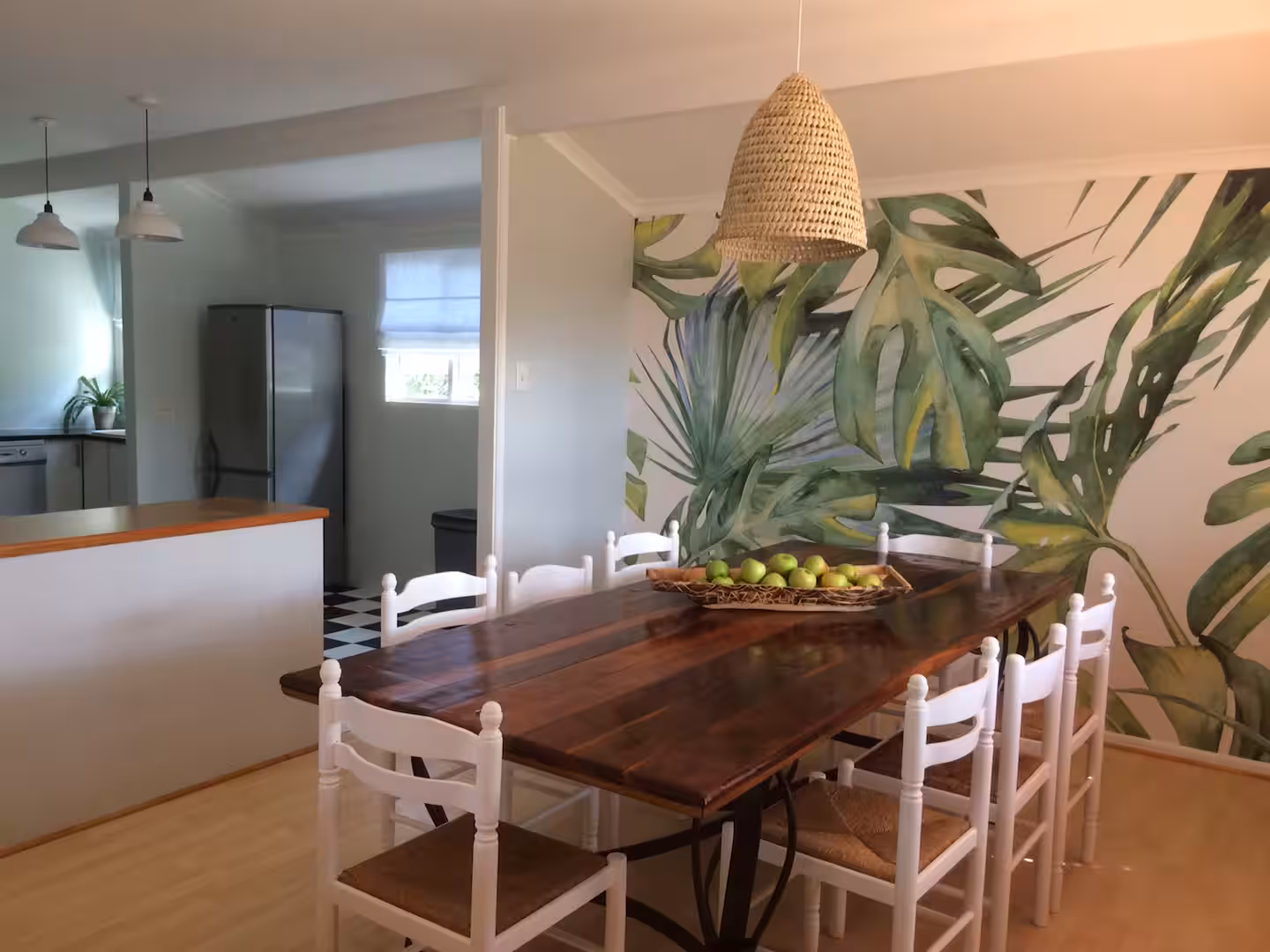 Upstairs living and dining area